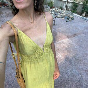 H&M Deep V Dress Small